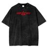 T-shirt Unisex Stile Punk Classico Stampa Anime Ghost in the Shell Cotone Lavato Vintage Casual Estiva Nuova T-shirt Corta