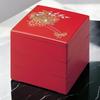 Lackware Jubako Irodori Blume Hergestellt in Japan J-kitchens 3-stöckige Box, 6,5 Zoll, (Roter Warenkorb), 19cm, Harz,