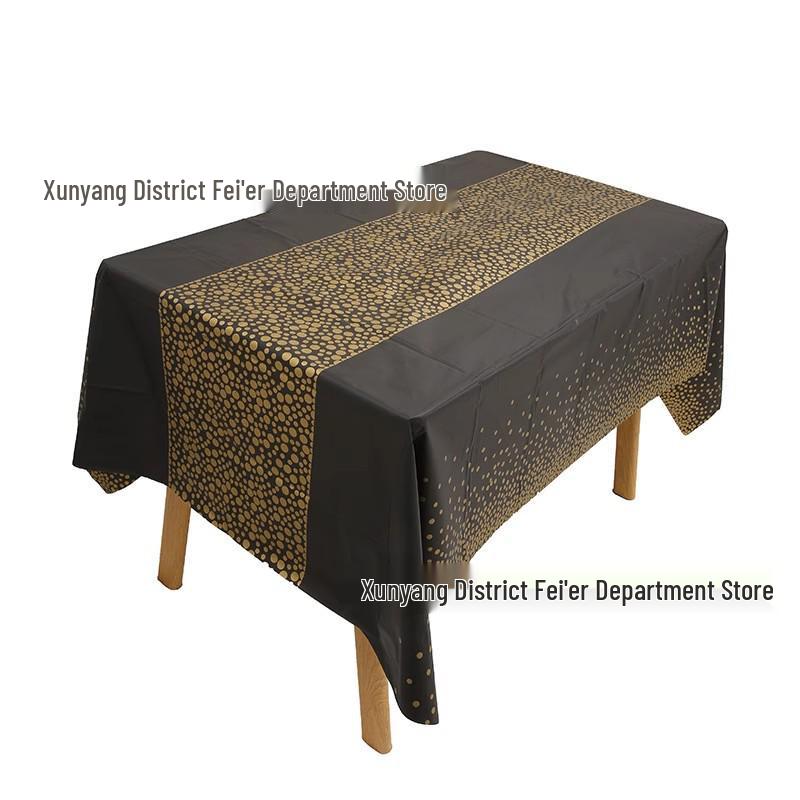 Starry Sky Outdoor Tablecloth - Waterproof, Oil-Proof, Polka Dot, Disposable, Birthday Festival Party.