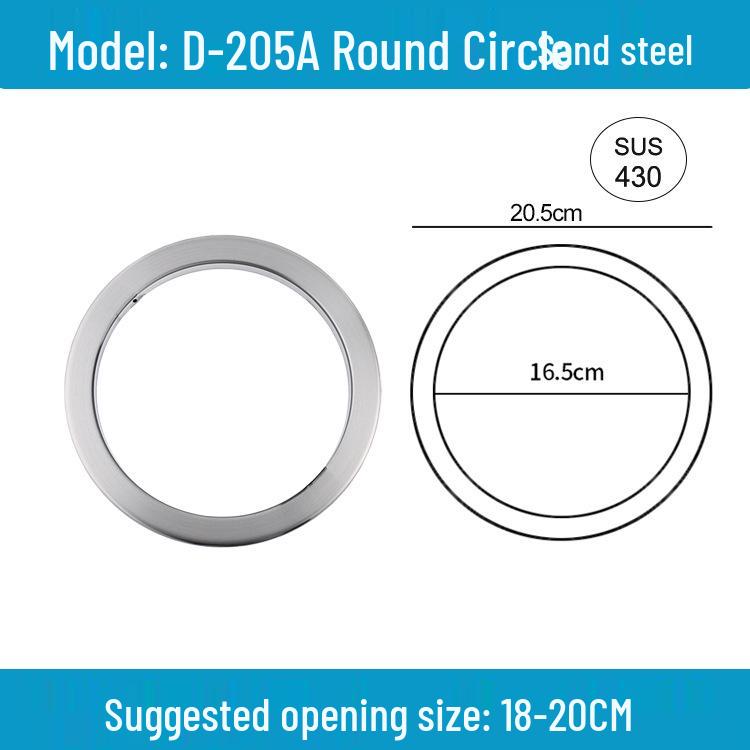 Runder versenkbarer Mülleimer mit Schwingdeckel für die Arbeitsplatte