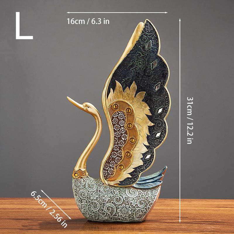 Schwan Ornament Harzkunst Dekorationen Zuhause Schreibtisch Originalität Handwerk Innen Wohnzimmer Eingangshalle Wein TV Schrank Geschenk