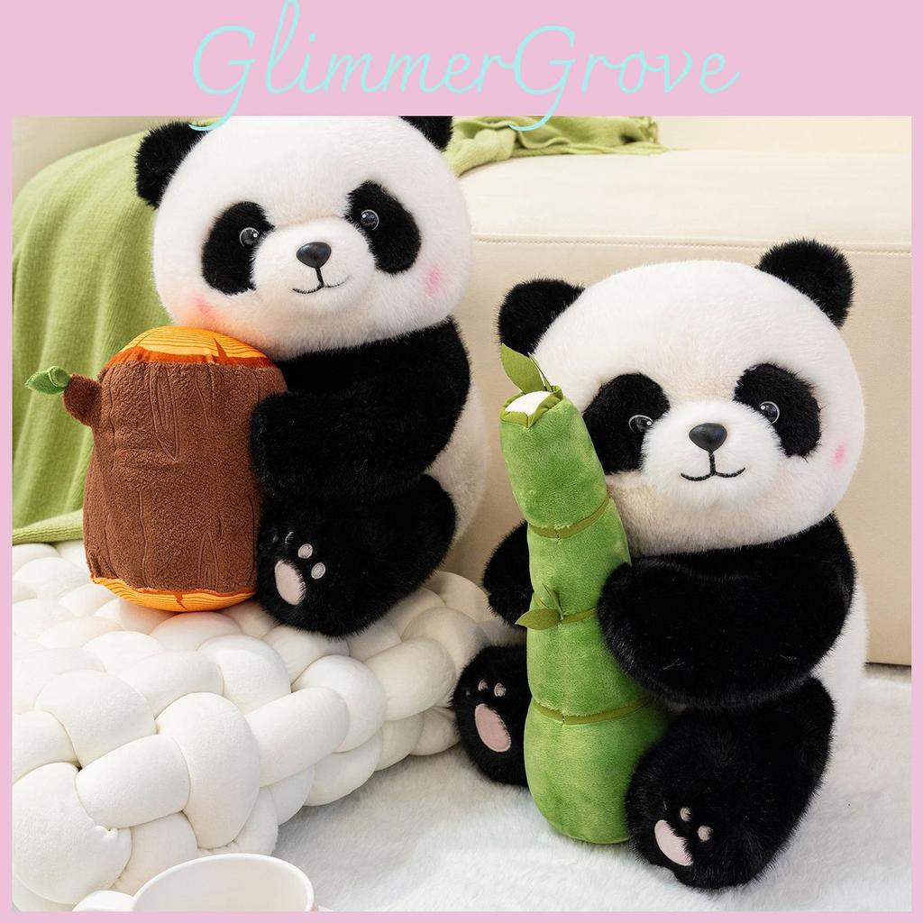 Plüschtier Panda aus kurzem Plüschmaterial für Kinder und Mädchen, Geschenk oder Geburtstagsgeschenk