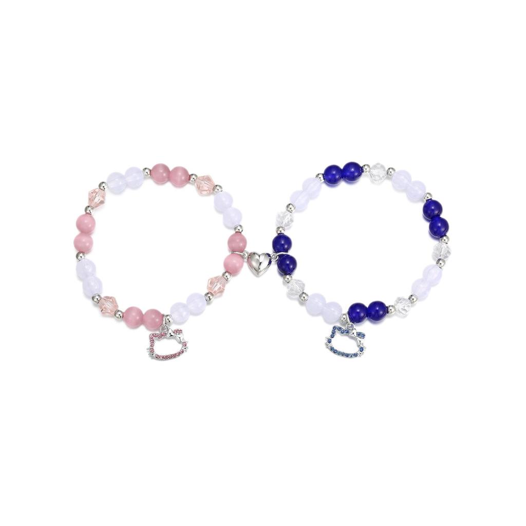 Charming Kitten Couple Heart Bracelet: Cute & Stylish Gift