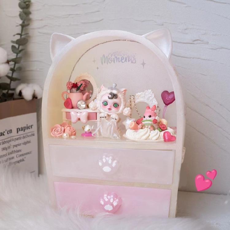 Cat Ears Drawer Storage Cabinet Molds Epoxy Silicone Box Mold Jewelry Casting