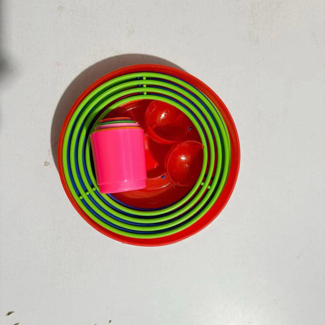 Rainbow Tower Ring Toss: Parent-Child Educational Stacking Toy