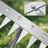 Stainless Steel Gardening Uprooting Weeding Rake Detachable Handle Weed Removal Device for Farm Lawn and Garden Tools