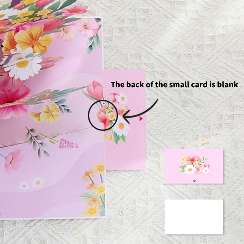 3D Popup Thank You Birthday Card Elegant Flower 3D Surprise Card Greeting Card for Birthday Christmas Mother Day