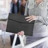VANRA 1 Piece PU Leather Envelope File Folders A4 Paper Document Filing Envelope Document Organizer Leather Portfolio Folder Holder with Magnetic