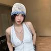 Thin Crochet Flower Hat Handmade Hollow Out Knitted Hat Cute Beanies Hat  Apparel Accessories