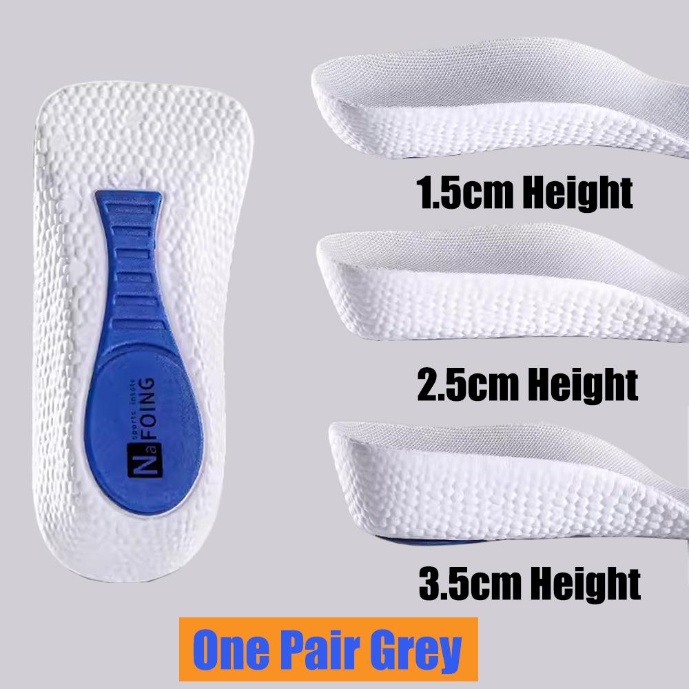 Height Increase Insoles for Shoes Men Women Orthopedic Insoles Sport Arch Support Heel Lift Shoe Pad Taller Memory Foam Template