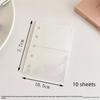 Transparent Photo Storage Card Holder Sparkling M5 Stars Buckle Card Holder Book  Photo Collecting