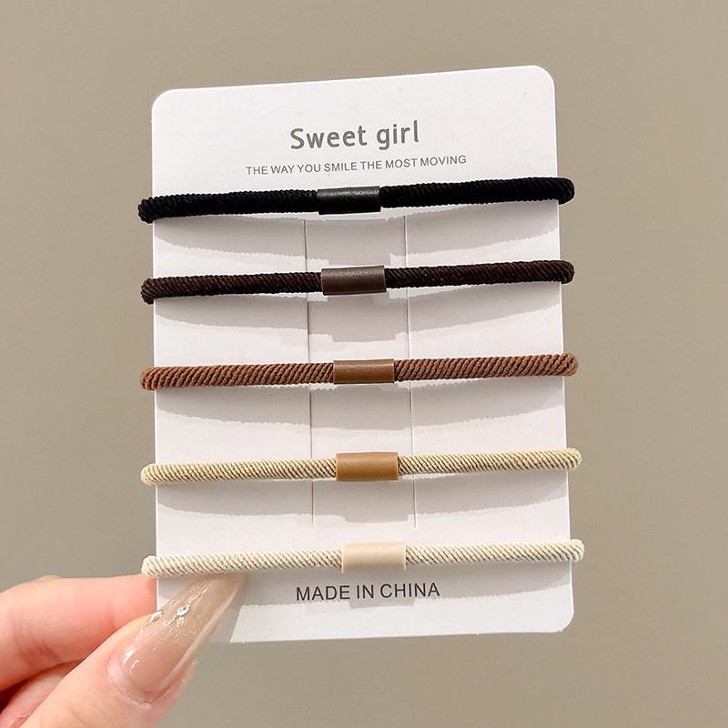 Elastic Women's Hair Ties 2025: Durable High-Elasticity Ponytail Bands