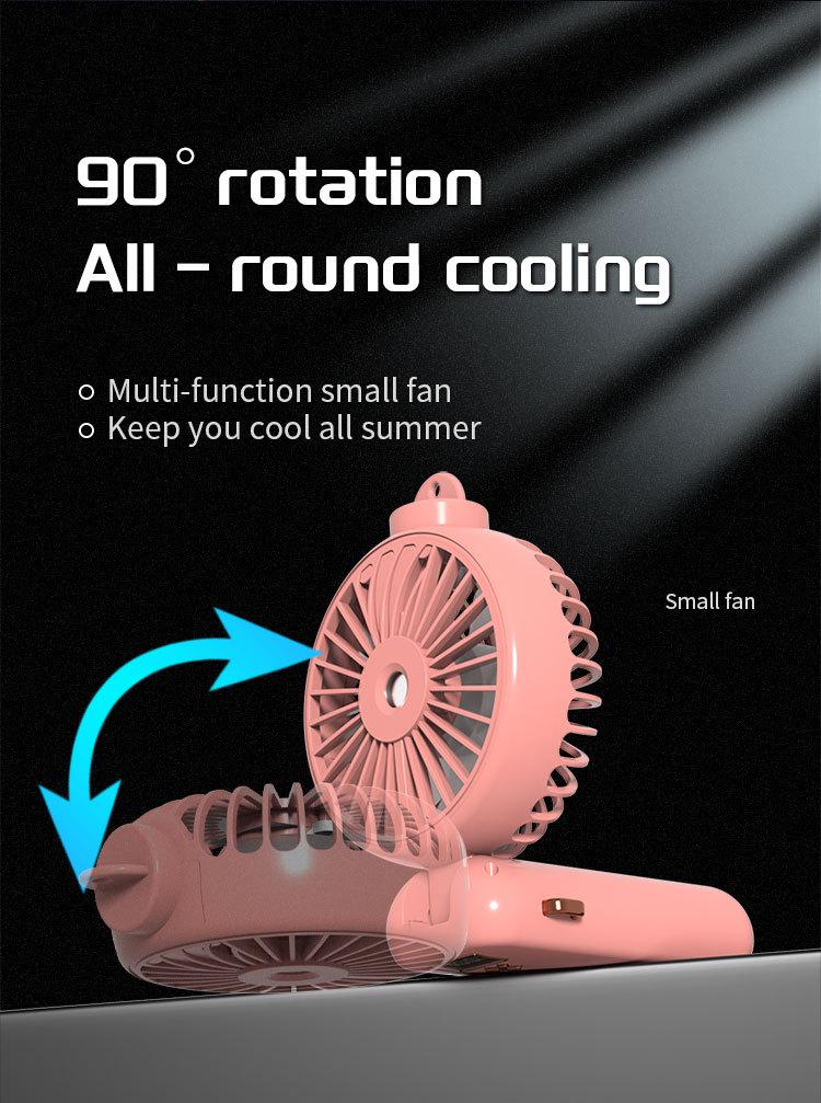Portable Rechargeable Handheld Fan: USB, Foldable, and Compact for Outdoor Cooling