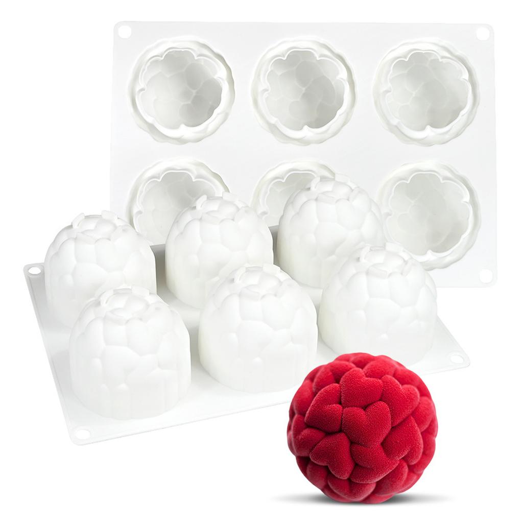 Heart Ball Shaped French Mousse Mold Heat Resistant Silicone Dessert Mould Handmade Pastries Bakewares Baking Accessories