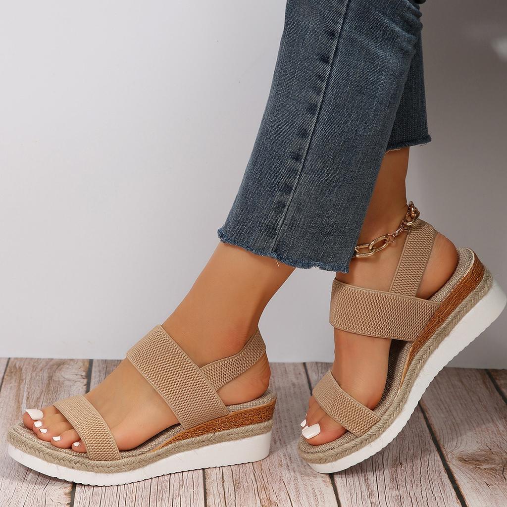 Plus Size Shoes for Women 36-43 Summer Fashion Women Platform Wedge Comfortable Non-slip Sandals 2026 Women Shoes
