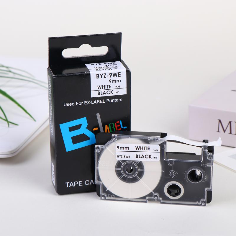 9/12Mm Label Tape Compatible Xr-9We Xr-12Xwr Ribbon Tape For Kl-60L/100/120/130/170Plus/180/E300/780/820/7400/8700/8800 Cw-L300