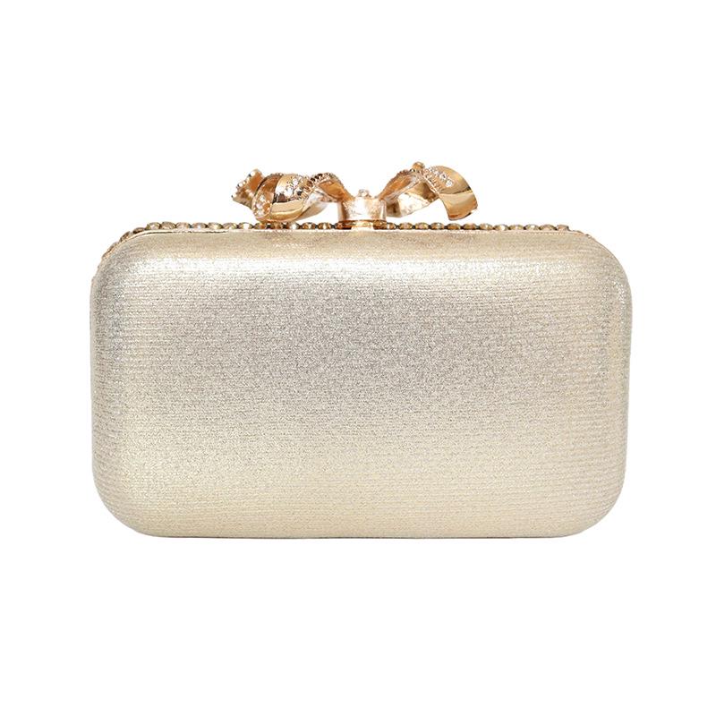 Women's Rhinestone Butterfly Evening Clutch Bag with Strap