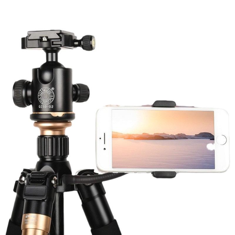 Lightweight Q999 Aluminum-Magnesium Alloy Folding DSLR Tripod - Portable & Stable for Shooting