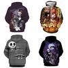 Nightmare Before Christmas 3d Printed Hoodie Jacket Jack Sally Costume Style