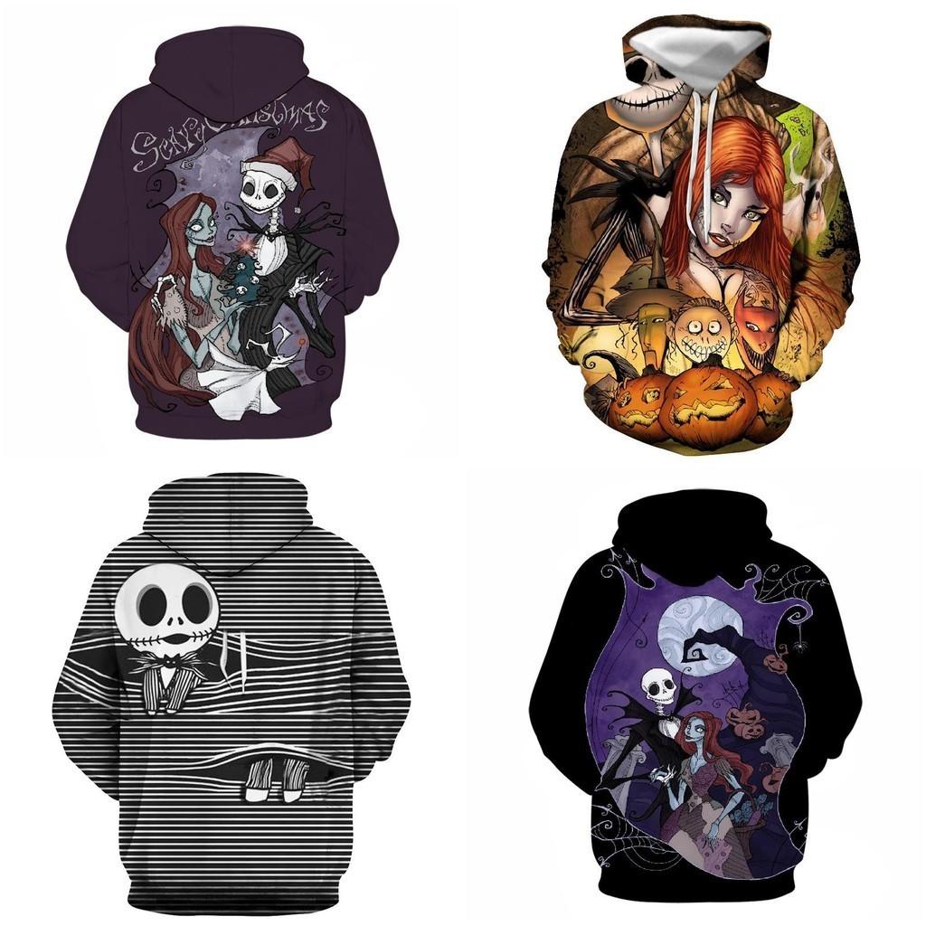 Nightmare Before Christmas 3d Printed Hoodie Jacket Jack Sally Costume Style