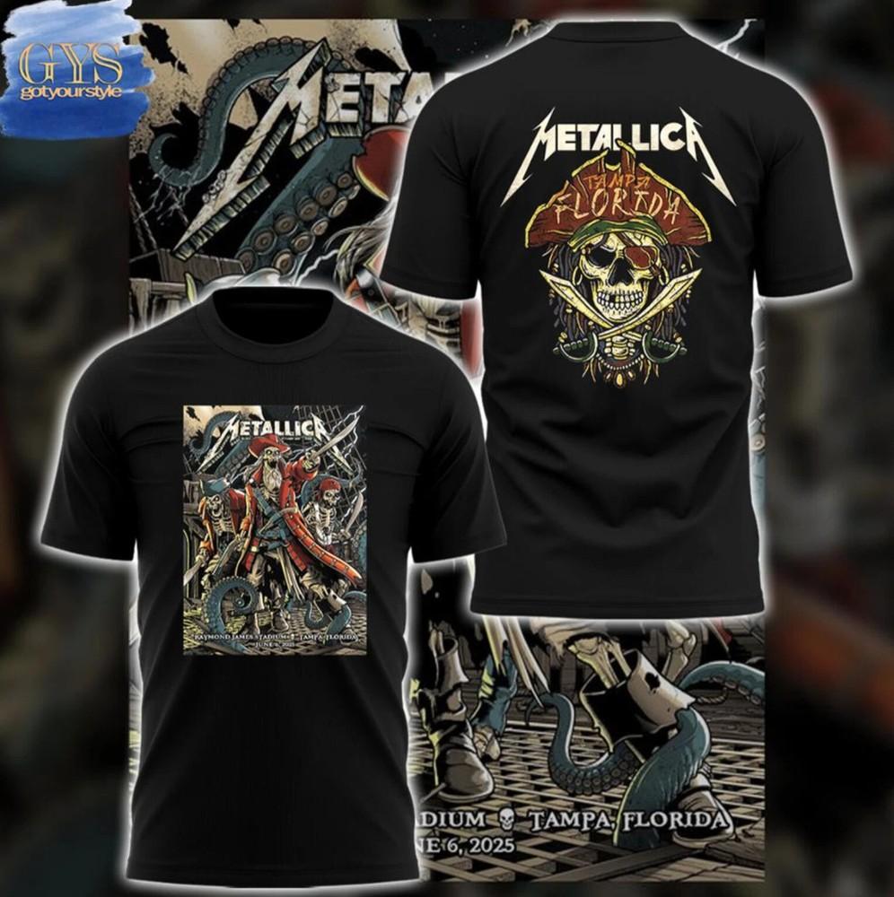 

Metallica M72 Tour 2025 Reprint Tampa Florida Unisex S-4XL Unisex T-Shirt XL
