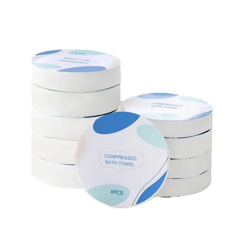 

1 шт. одноразовое хлопковое сжатое полотенце для ванной, для путешествий, для мытья в отеле, мягкое, приятное для кожи, удобное банное полотенце