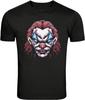Evil Clown Face Horror Joker Style Graphic T-Shirt