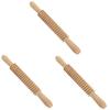 FRCOLOR 3pcs Coupe-pâtes Spaghetti Rouleau à Treillis pour Nouilles Coupe-pâte Rouleau à Pâtisserie en Bois