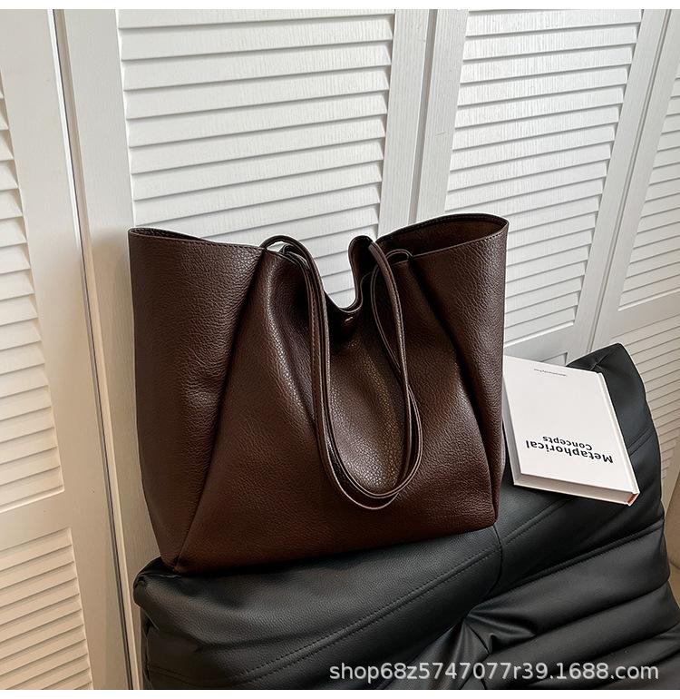 Merad Tote bag women's 2025 new popular high-end textured shoulder bag large-capacity versatile commuter bag