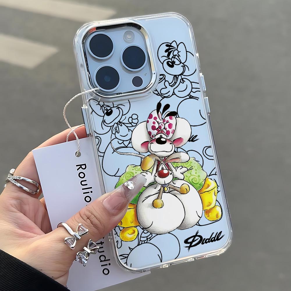 Capa de Celular Nova Diddls Mouses Desenho Animado Para Samsung Galaxy A57 A56 A36 A26 A55 A35 A16 A54 A34 A25 A24 A15 A14 A73 A53 A33 4G 5G