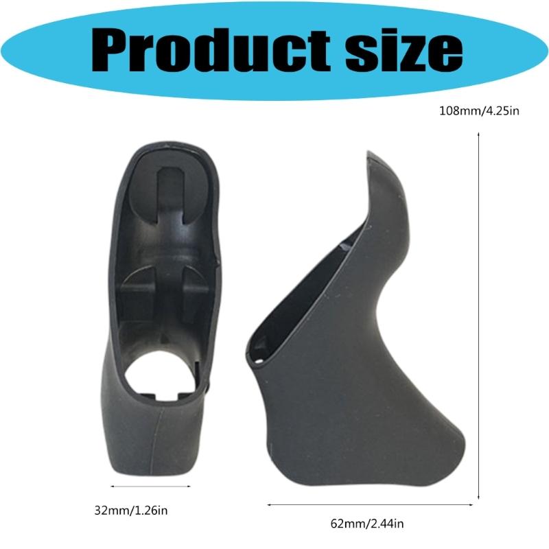 Road Bike Control Sleeves, Black Replacement Pair for Listed Models, Protective Contact Layer for Daily Cycling Use and Brake Handle Area Coverage