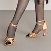 Pantofi de dans latino din satin pentru femei Sansha