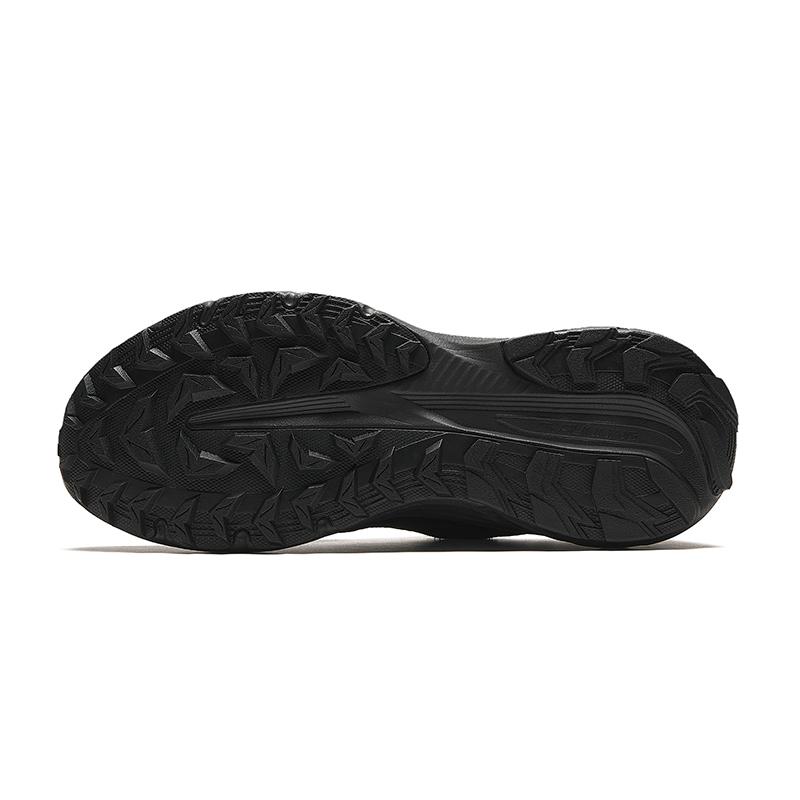 New Anta Cushioned Slip-Resistant Abrasion-Resistant Low-Top Running Shoes Men's Black Silver 912415596-2