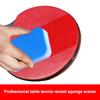 Table Tennis Paddle Cleaner 3Pcs Sponge&Rubber Eraser Set for Gentle Dust&Smudge Removal Extend Racket Life Essential Care Kit