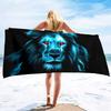 Lion Beach Towel Microfiber Beach Towels for Adults Sand Free Beach Towel Quick Dry Large Beach Towel for Swimming,Bath, Camping