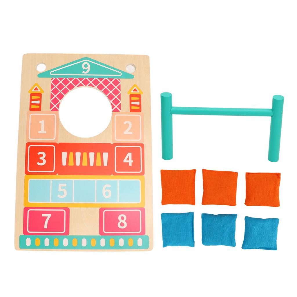 Solid Wood Cornhole Set Indoor and Outdoor Corn Hole Toss Bags Interactive Game Toys
