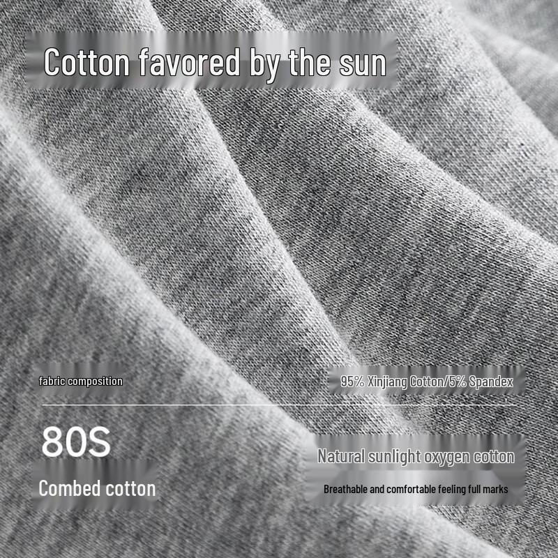 Yalu Men's 7A Antibacterial Pure Cotton Boxer Briefs (4-Pack)