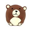 Chiwava Squeaky Latex Dog Funny Brown Bear Pet Interactive Play for Small and Medium Dogs 4-Piece Toys, Set,