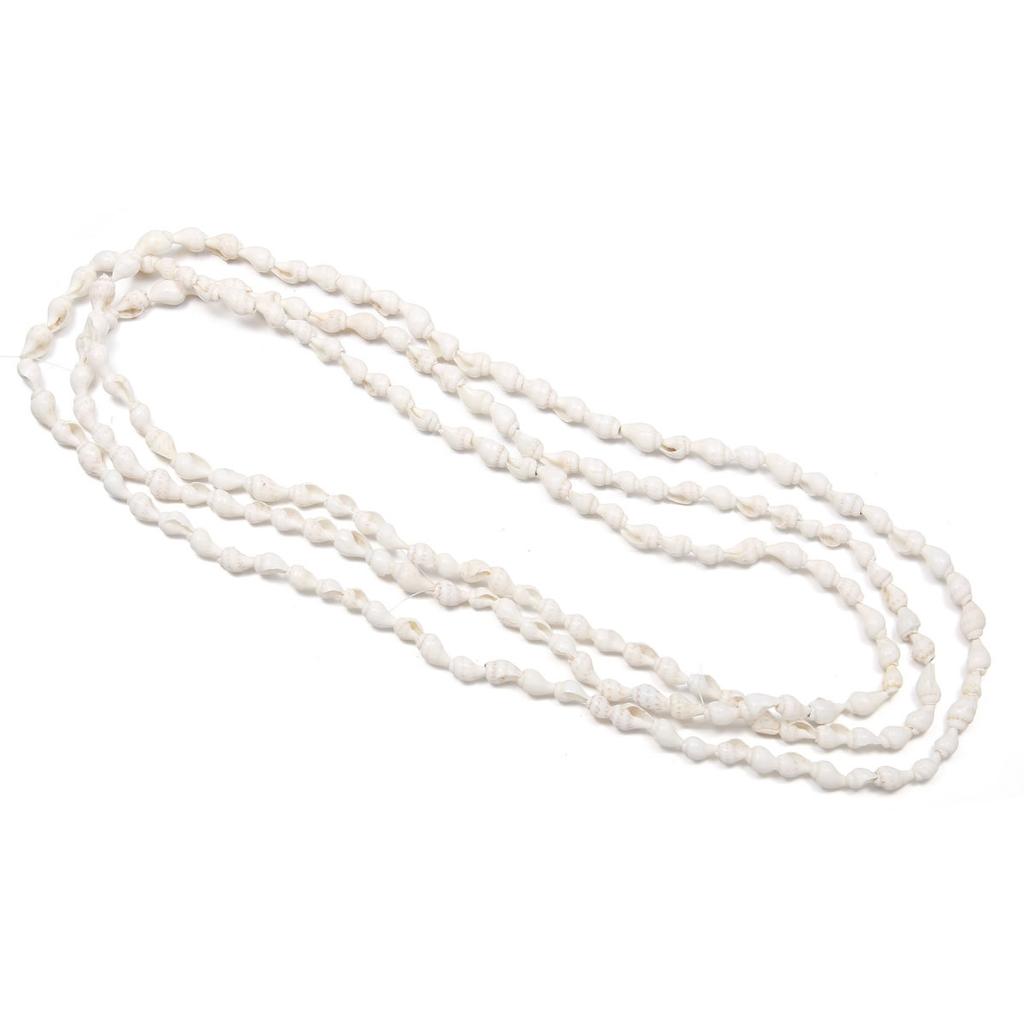 1-vláknové mušľové korálky 6-9 mm voľné dištančné korálky inšpirované oceánom na výrobu šperkov vlastnými rukami, dokonalé náramky, náhrdelníky a prívesky 150 cm