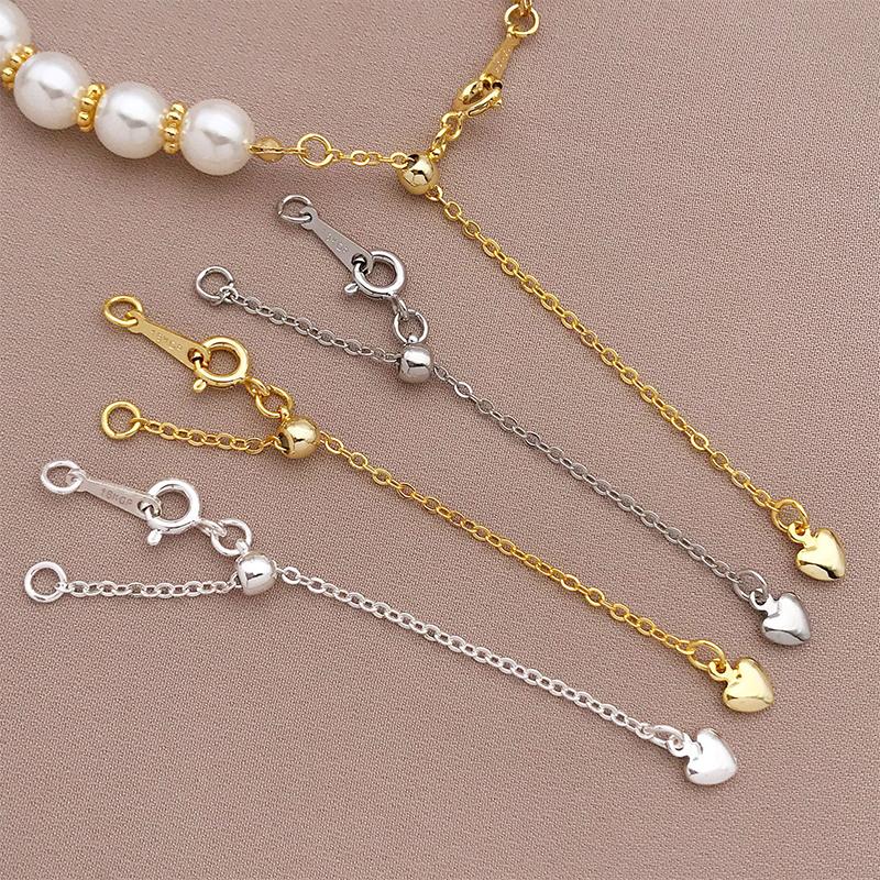 Metal Adjustable Extension Chains 1Pcs for DIY Bracelet Necklace Connectors Extend Your Jewelry Length Ideal for Handmade Gifts