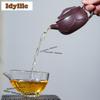 180ml Creative Yixing Purple Clay Teapots Master Handmade Lotus Yipianwa Pot Raw Ore Mud Kettle Chinese Zisha Tea Set Ornaments