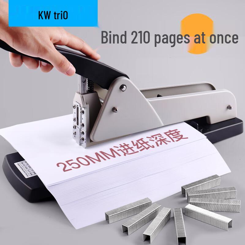 

KEDIYOU Long Arm Heavy Duty Middle Seam Stapler, 210-Sheet Capacity CN plug (adapter included)