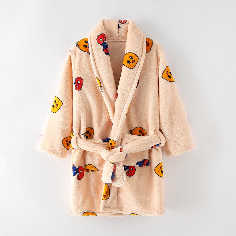 Kids' Autumn/Winter Flannel Pajamas & Bathrobes – Matching Parent-Child Sleepwear