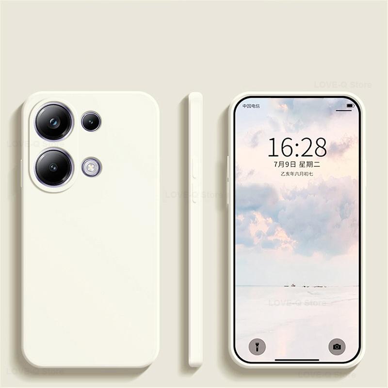 

Чехол для телефона Poco M6 Pro, силиконовый однотонный защитный чехол от падений и столкновений для Xiaomi Poco M6 M 6 Pro M6Pro PocoM6 Pro Poco M6 Pro 4G