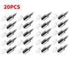 20-200pcs Cross Self-tapping Screw Laminate Support Cabinet Wardrobe Storage Rack Septum Screw Fixed Bracket with Rubber Sleeves