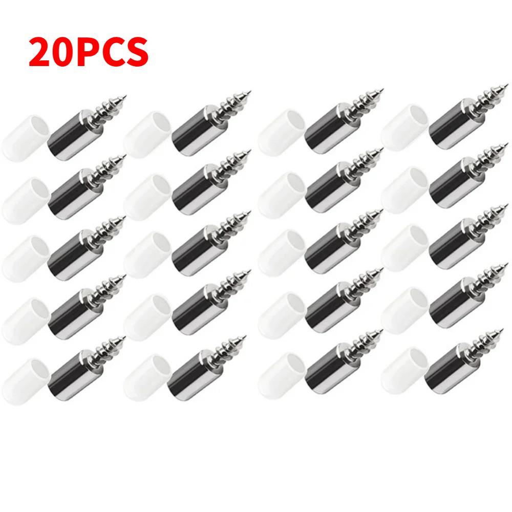 

20-200 шт. крест-саморез, опора для ламината, шкаф, стеллаж для хранения, винт с перегородкой, фиксированный кронштейн с резиновыми рукавами 20PCS