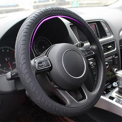 Couverture de gant élastique universelle en Silicone pour volant de voiture, Texture douce multicolore, décoration automobile, accessoires de bricolage