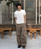 Dei Semi-Crop Round Waffle Short Sleeve T-Shirt_4 Color