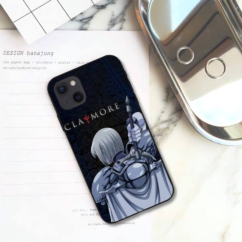 Claymore Anime Phone Case For iPhone 11 12 Mini 13 14 Pro XS Max X 8 7 6s Plus 5 SE XR Shell