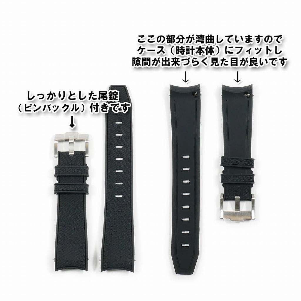 Swatch X OMEGA Exclusive Rubber Strap with Clicker Feature (Black/Moon)
